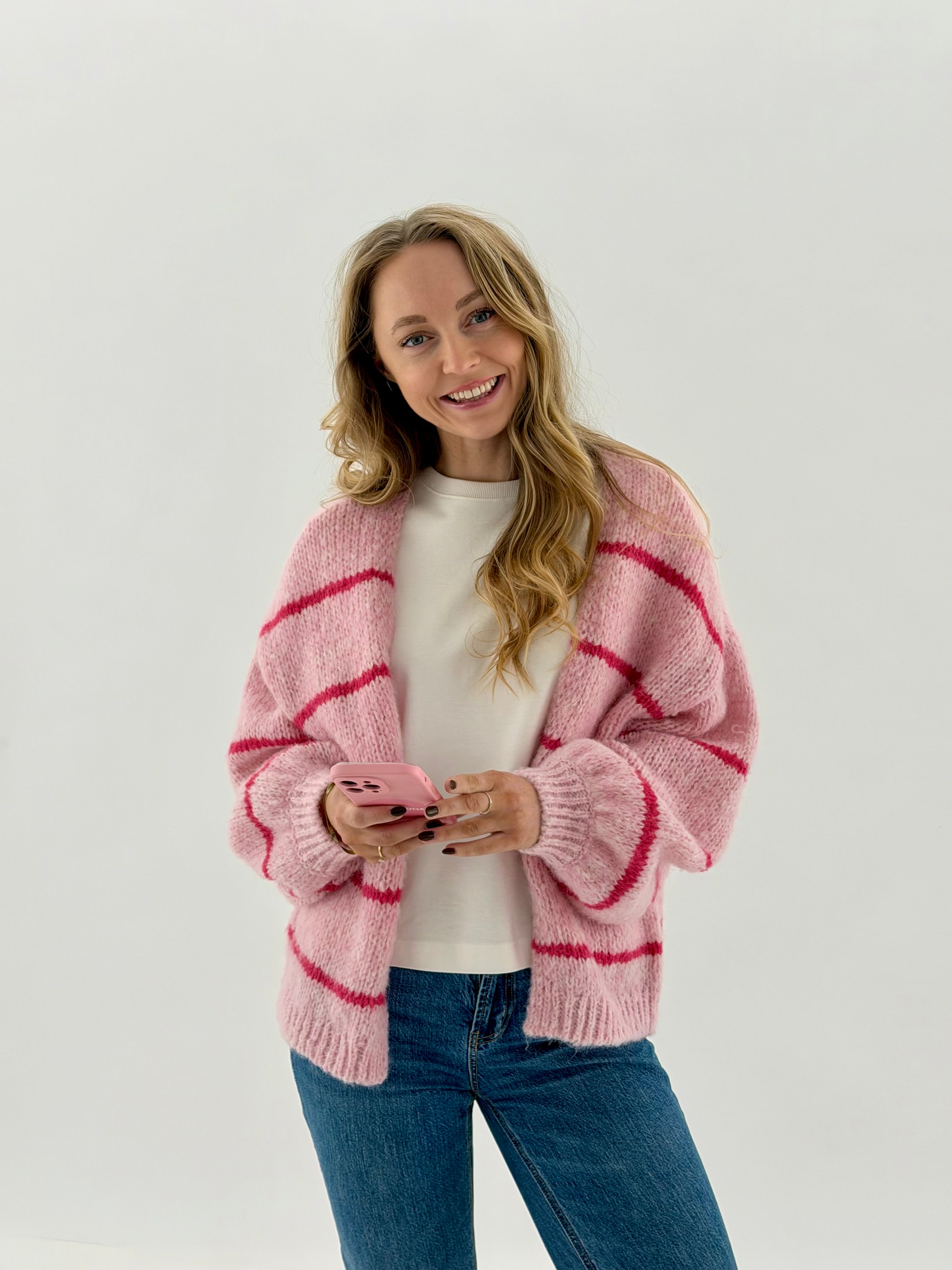 VMMAYBE Knit Cardigan - Bonbon